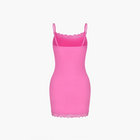 Camisole jurk met kant en verstelbare bandjes