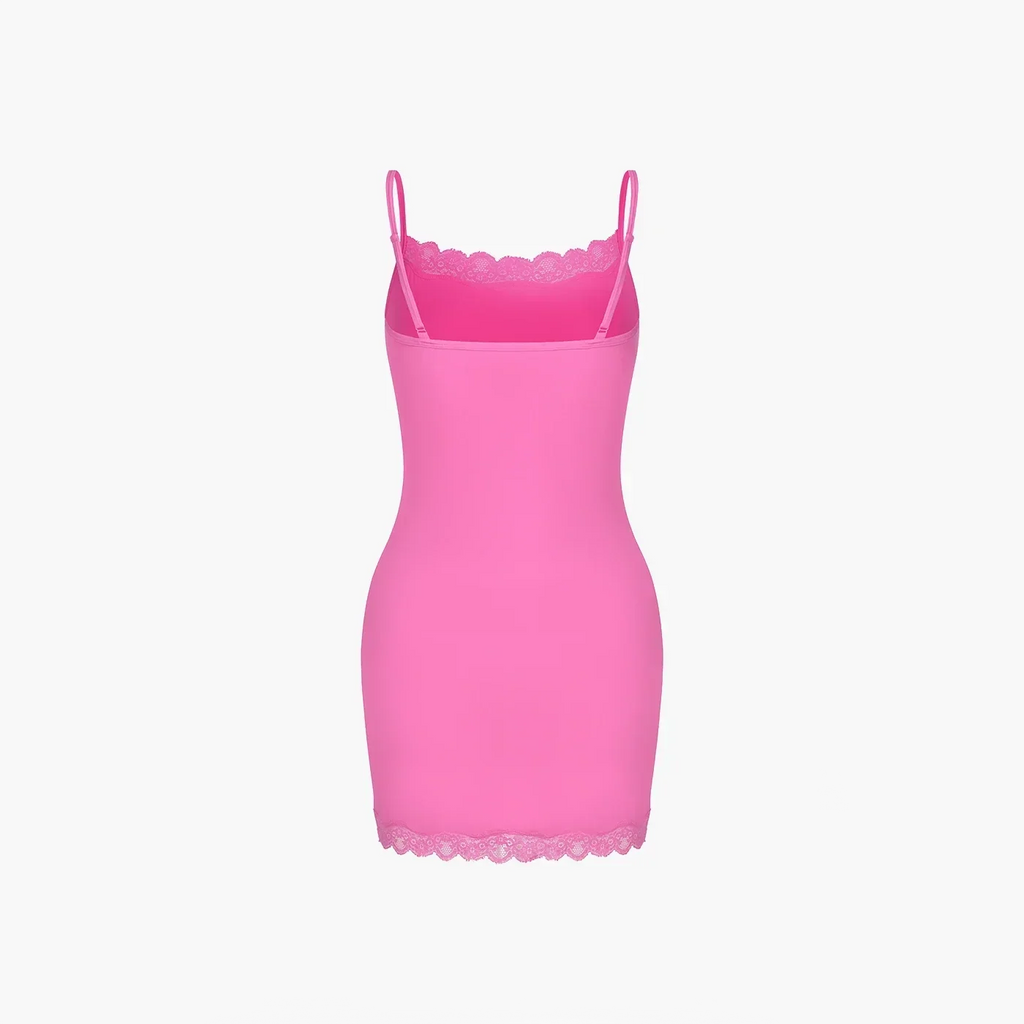 Camisole jurk met kant en verstelbare bandjes