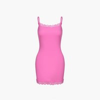Camisole jurk met kant en verstelbare bandjes