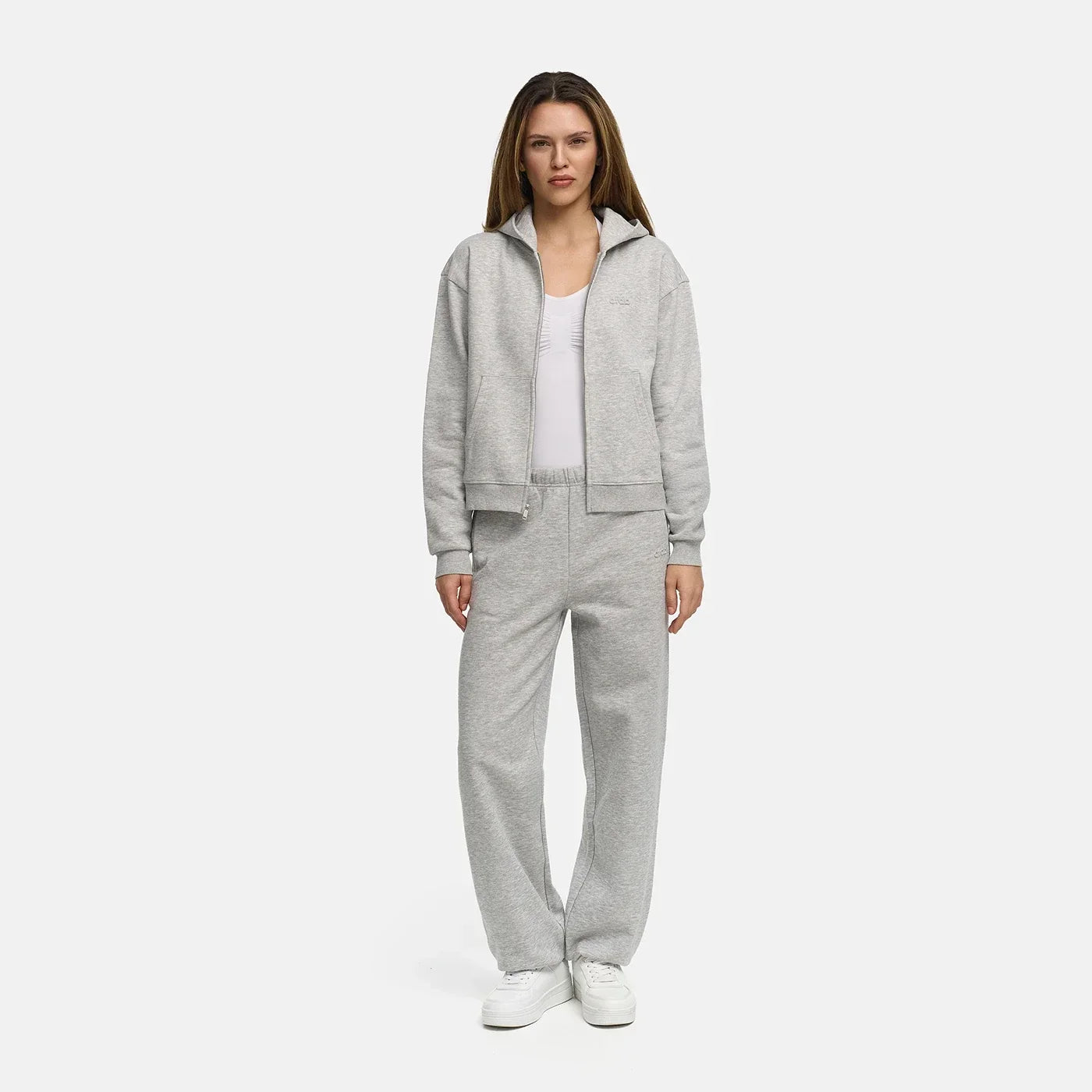 Relaxed fit hoodie met rits voor elke dag
