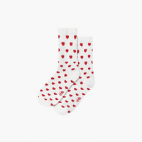 Crew sokken met hartjesmotief | 2-pack