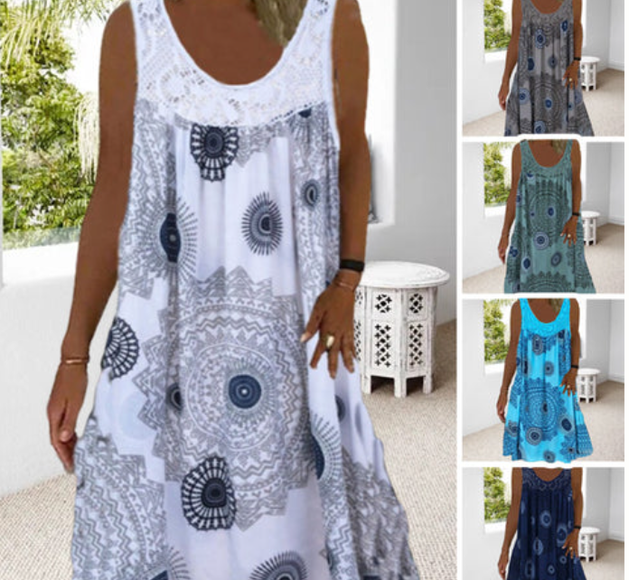 Mouwloze zomerjurk – Miranda