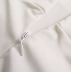 Lange jurk met zijsplit en hoge taille
