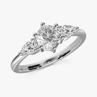 Trinity Ring met Drie Zirkonia's