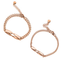Gegraveerde Infinity Armbandenset