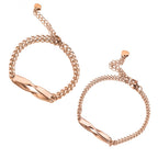 Gegraveerde Infinity Armbandenset
