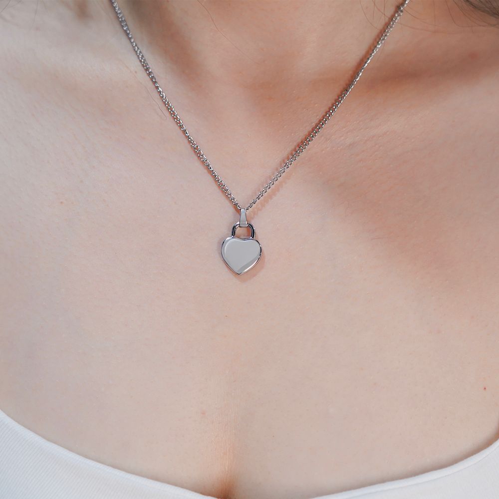 Hartketting met Initialen en Parel