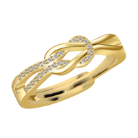 Knoopring van Sterling Zilver